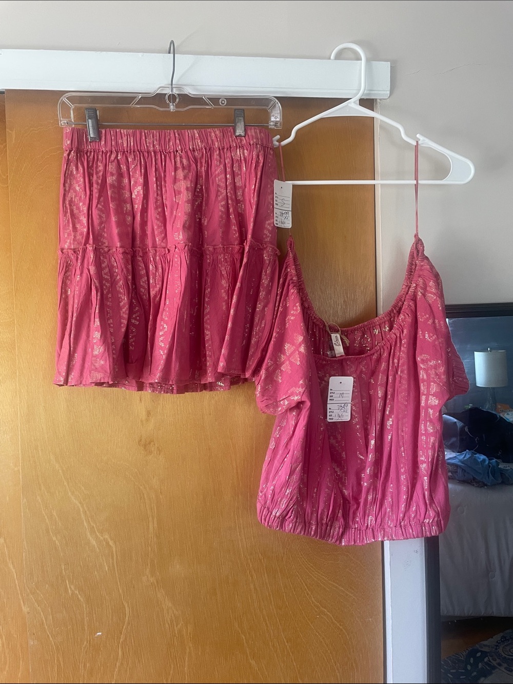 Boutique top and skirt set